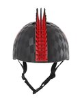 BELL Kask kolarski - RASKULLZ SKULL HAWK - czarny/czerwony