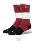 CRANKBROTHERS Kolarskie klasyczne skarpetki - ICON MTB 9'' - czerwony/czarny/biały