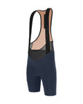 SANTINI Krótkie spodnie kolarskie z szelkami - SLEEK RAGGIO - niebieski