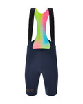 SANTINI Krótkie spodnie kolarskie z szelkami - UNICO - niebieski