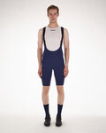SANTINI Krótkie spodnie kolarskie z szelkami - UNICO - niebieski