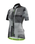 SANTINI Koszulka kolarska z krótkim rękawem - DELTA KINETIC LADY - biały/czarny