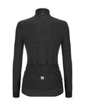 SANTINI Zimowa koszulka kolarska z długim rękawem - COLORE PURO LADY - szary/czarny
