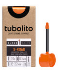 TUBOLITO dętka - S-TUBO ROAD 700x18/28C BLACK - SV80 - pomarańczowy
