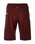 SANTINI Krótkie spodnie kolarskie bez szelek - FULCRO - bordowy