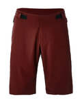SANTINI Krótkie spodnie kolarskie bez szelek - FULCRO - bordowy