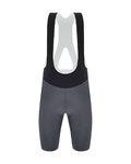 SANTINI Krótkie spodnie kolarskie z szelkami - REDUX SPEED - szary