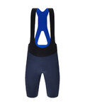 SANTINI Krótkie spodnie kolarskie z szelkami - REDUX SPEED - niebieski
