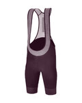 SANTINI Krótkie spodnie kolarskie z szelkami - KARMA DELTA  - bordowy