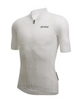 SANTINI Koszulka kolarska z krótkim rękawem - COLORE PURO - biały