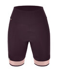 SANTINI Krótkie spodnie kolarskie bez szelek - GIADA PURE - różowy/fioletowy