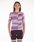 SANTINI Koszulka kolarska z krótkim rękawem - FURIA SMART - różowy/fioletowy