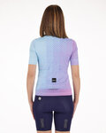 SANTINI Koszulka kolarska z krótkim rękawem - PAWS FORMA - różowy/fioletowy
