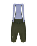 SANTINI Krótkie spodnie kolarskie z szelkami - CARGO - zielony