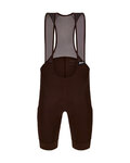 SANTINI Krótkie spodnie kolarskie z szelkami - RTR - brązowy