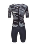 SANTINI Kombinezon kolarski - MADSS V2 - czarny/szary