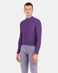 SANTINI Zimowa koszulka kolarska z długim rękawem - RTR - fioletowy