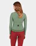 SANTINI Zimowa koszulka kolarska z długim rękawem - RTR - zielony