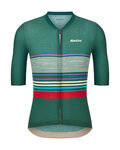 SANTINI Koszulka kolarska z krótkim rękawem - BENGAL EVO - zielony