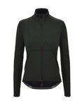 SANTINI Kolarska ocieplana kurtka - WINDBLOCK - zielony