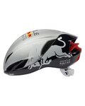 HJC Kask kolarski - FURION 3.0 ORACLE RED BULL RACING - srebrny/czerwony