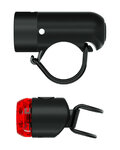 KNOG zestaw świateł - PLUG TWINPACK - czarny