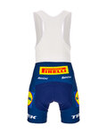 SANTINI Krótkie spodnie kolarskie z szelkami - LIDL TREK - niebieski