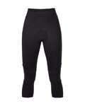 SANTINI Kolarskie spodnie 3/4 bez szelek - KICK OFF - czarny