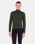 SANTINI Kolarska ocieplana kurtka - POWER SHIELD - zielony