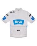 SANTINI Koszulka kolarska z krótkim rękawem - TDF BEST YOUNG RIDER - biały