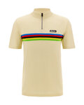 SANTINI koszulka polo - UCI WORLD CHAMPION  - beżowy
