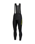 SCOTT Długie spodnie kolarskie z szelkami - RC PRO W/O PAD - czarny/żółty