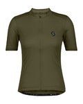 SCOTT Koszulka kolarska z krótkim rękawem - ENDURANCE 10 S/SL W - zielony