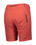 SCOTT Krótkie spodnie kolarskie bez szelek - ENDURANCE LS/FIT W/PAD W - czerwony