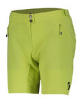 SCOTT Krótkie spodnie kolarskie bez szelek - ENDURANCE LS/FIT W/PAD W - żółty