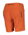 SCOTT Krótkie spodnie kolarskie bez szelek - ENDURANCE LS/FIT W/PAD W - pomarańczowy
