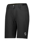 SCOTT Krótkie spodnie kolarskie bez szelek - TRAIL FLOW W/PAD - czarny