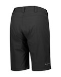 SCOTT Krótkie spodnie kolarskie bez szelek - TRAIL FLOW W/PAD - czarny