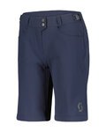 SCOTT Krótkie spodnie kolarskie bez szelek - TRAIL FLOW W/PAD - niebieski