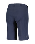 SCOTT Krótkie spodnie kolarskie bez szelek - TRAIL FLOW W/PAD - niebieski