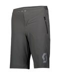 SCOTT Krótkie spodnie kolarskie bez szelek - TRAIL 10 LS/FIT W/PAD JR - szary