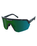SCOTT Okulary kolarskie - SPORT SHIELD - czarny/zielony