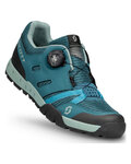 SCOTT Buty rowerowe - SPORT CRUS-R FLAT W - zielony/niebieski
