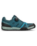 SCOTT Buty rowerowe - SPORT CRUS-R FLAT W - zielony/niebieski