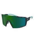 SCOTT Okulary kolarskie - SHIELD COMPACT - czarny/zielony