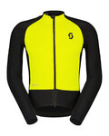 SCOTT Kolarska kurtka przeciwwiatrowa - RC PRO WARM HYBRID GTX WS - czarny/żółty