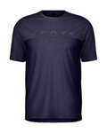 SCOTT Kolarska koszulka z krótkim rękawem - DEFINED MERINO SS - fioletowy