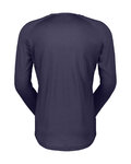 SCOTT Kolarska koszulka z długim rękawem - DEFINED MERINO LS - fioletowy