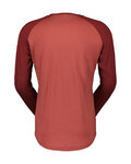 SCOTT Kolarska koszulka z długim rękawem - DEFINED MERINO LS - czerwony