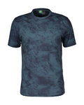 SCOTT Kolarska koszulka z krótkim rękawem - DRI TIE DYE - niebieski